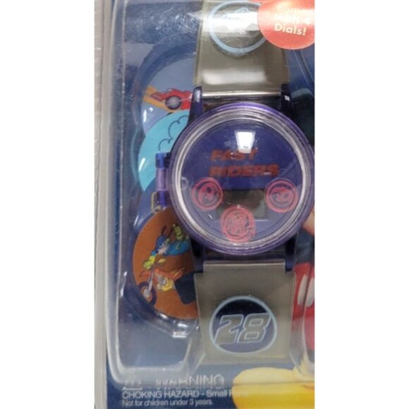 Vintage Disney Mickey Mouse Kids Watch With 4 Interchangeable Dials 28 Logo NOS - Picture 3 of 8